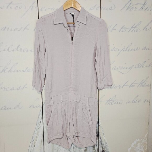 NWT Monrow Romper Size Small Zip Up Lavender - Picture 1 of 10